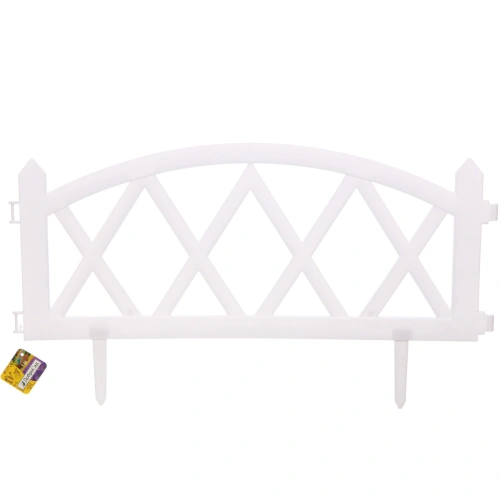 Садовое ограждение "Вилла" (1 секция 59,5*34 см), Белый