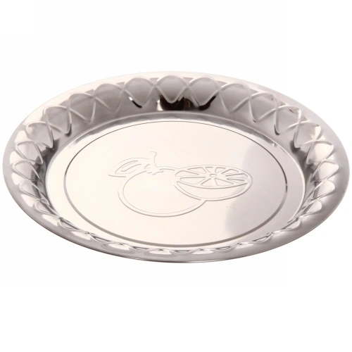 Поднос металлический "Лимоны" 26 см 