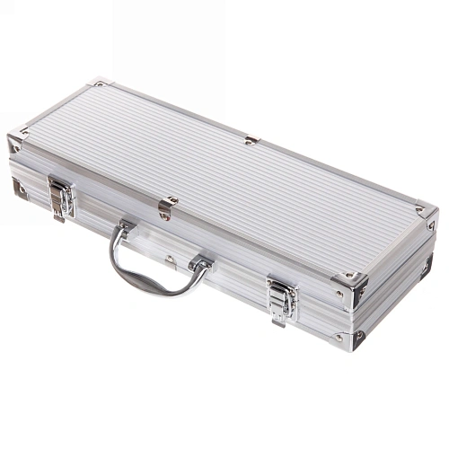 Набор для барбекю из 5 предметов в кейсе LX-0032 щипцы, вилка, лопатка, нож, кисточка кулинарная_12