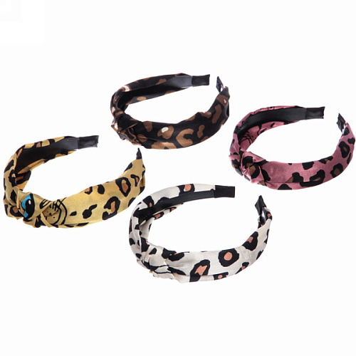 Ободок для волос New Style - Тренд Леопард, ширина 2,8см, микс 4 цвета_4