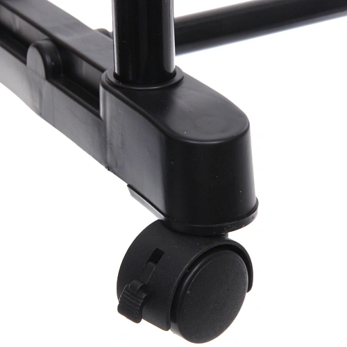 Вешалка гардеробная телескопическая напольная на колёсах двойная ПЕРФЕКТХАУС, цвет черный, нагрузка до 25кг, 7542150см_4