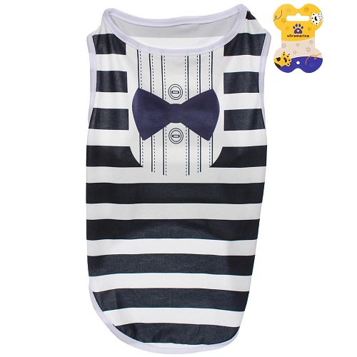 Майка для собак мелких пород "БРО на стиле", джентельмен, размер ХL