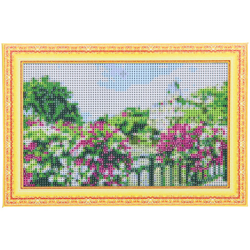 Алмазная мозаика на подрамнике с полным заполнением МИР ЯРКИХ КРАСОК, чудный летний день, 2030 см_8