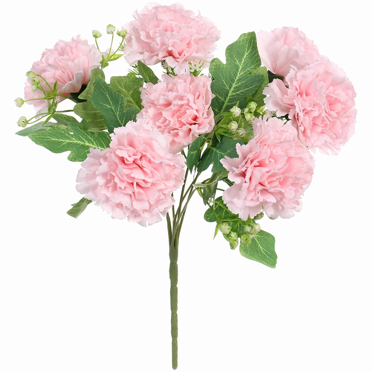 Искусственные цветы "Букет гвоздик" 35см 7 цветков розовые