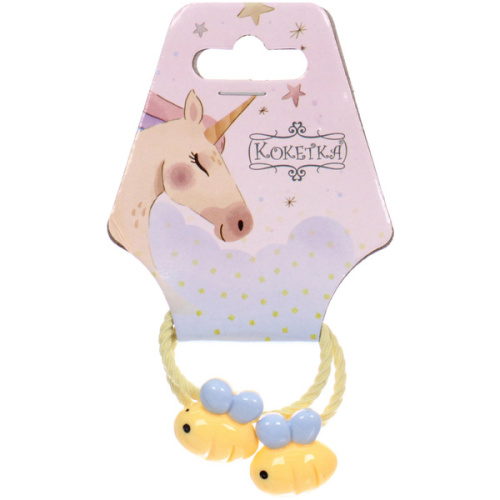 Резинки для волос детские 2шт "КАРАМЕЛЬКИ", пчёлки, d-3см 