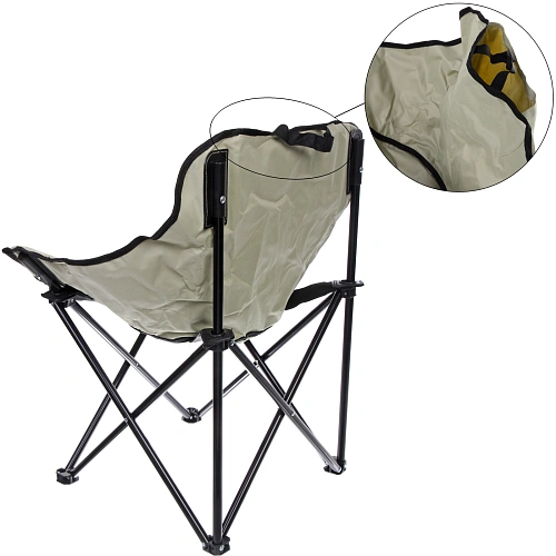 Кресло складное до 100 кг TJ-2000, 604670 см, цвет светло-серый_5