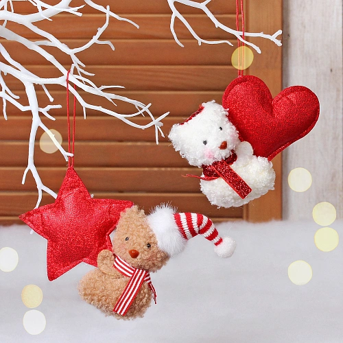 Подвеска новогодняя "Проказник" 10 см, микс