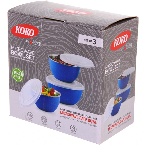 Набор из 3-х мисок для СВЧ-печи с крышками (12см, 15см, 17см)_4