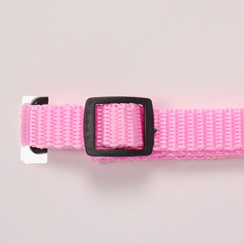 Шлейка с поводком Ангел на прогулке 150см цвет светло - розовый_4