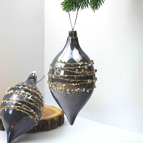 Набор украшений SHINE Star Thread 13,8х6,5 см (2 шт), grey_6