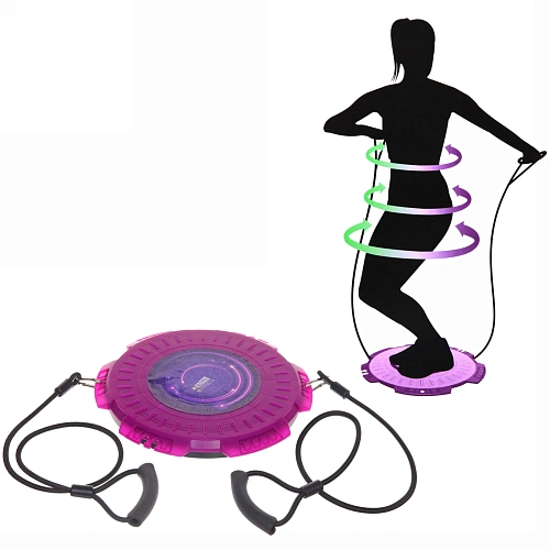 Диск вращающийся "Gracefulness" d- 30 см с эспандерами (нагрузка 13 кг), фиолетовый
