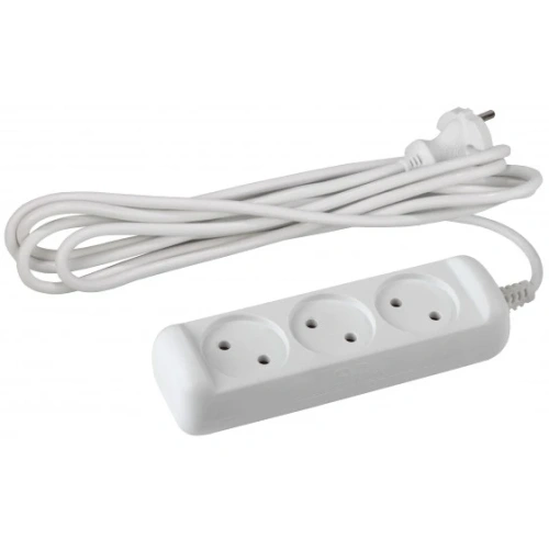 Удлинитель 3гнезда  3м без заземления ПВС 2200Вт 2x1мм² Эра (20)