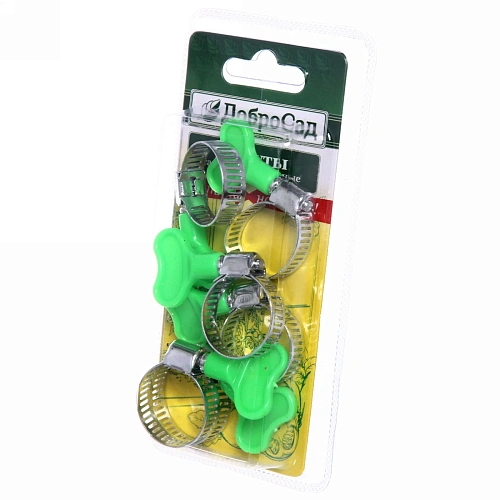 Хомут строительно-садовый с пластиковым краном 25мм 6шт_8