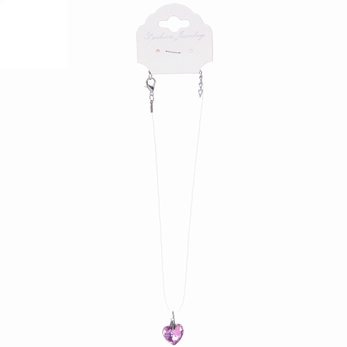 Подвеска на шею на леске Emerald Chameleon - Сердце, микс 5 цветов, 14мм_5