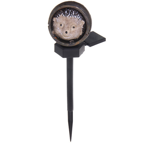 Светильник на солнбатарее Милый ёжик 888,5 см, (свечение теплый белый)_4