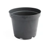Горшок для рассады 3л d=16 см h=14 см круглый черный *60