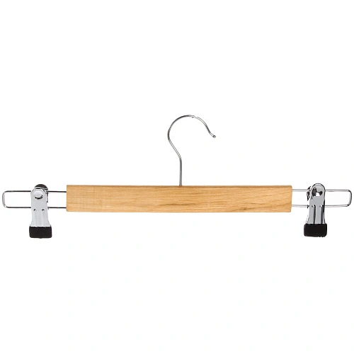 Плечики деревянные для брюк с зажимами "ТАРТИТАН", 33 см✦