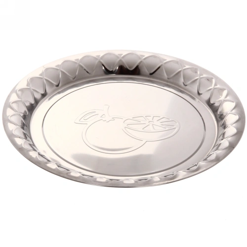 Поднос металлический "Лимоны" 28 см 