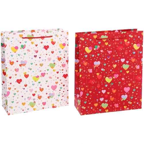 Пакет подарочный Сердечки 263210 см_3