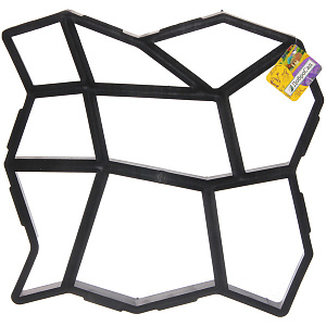 Форма для отлива садовых дорожек "Эдем" 36*36*3,6 см (1 модуль), Черный