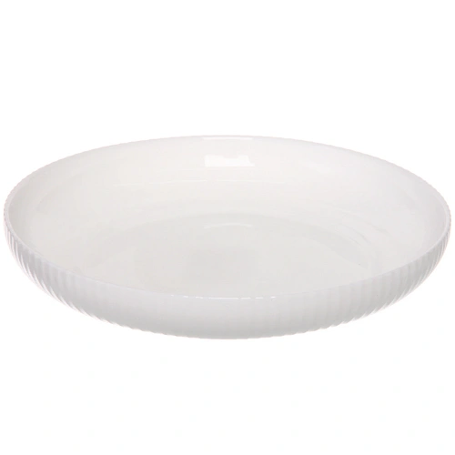 Тарелка "White magic" 20*3см стеклокерамика Полоса