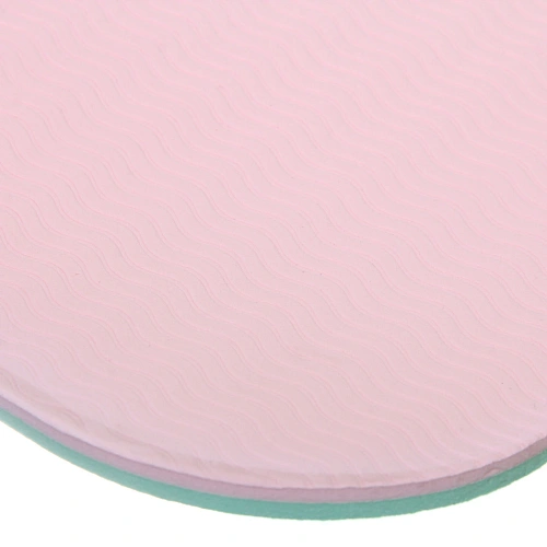 Коврик для йоги 8 мм 183х68 см Энергия 2х сторонний TPE, салатовыйрозовый_6