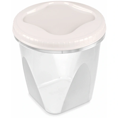 Банка с завинчивающейся крышкой "Тондо" 0,65л кремовая С285КРЕМ