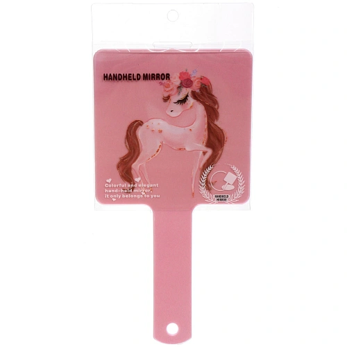 Зеркало косметическое БАЛЕРИНЫ, микс 4 дизайна, 23,412см (PVC подвес) _10