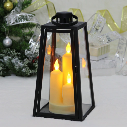 Сувенир с подсветкой "Сказочная ночь" 16*16*32 см (работает от 3*ААА), Черный