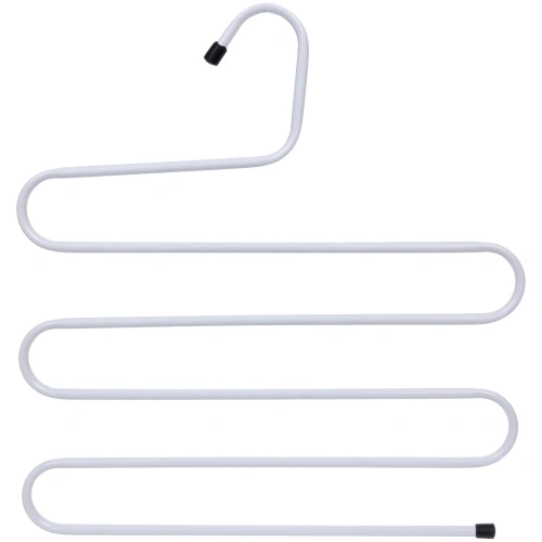 Вешалка металлическая для брюк 5 секций "ИДЕЯДОМА", цвет белый, 33*34см