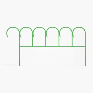 Заборчик садовый "Барашек" 46*75*375см (5 деталей)