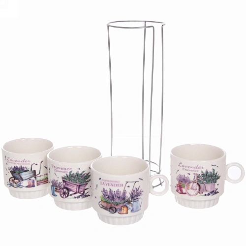 Набор кружек на стойке 280мл Прованс_7