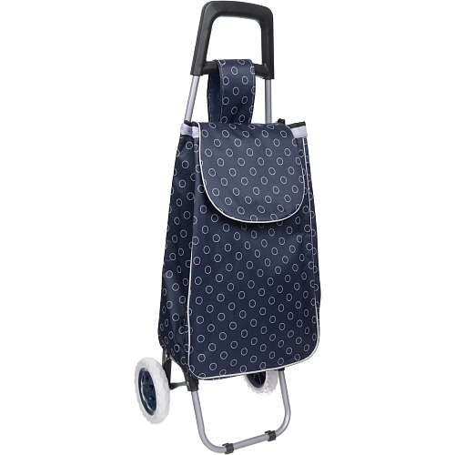 Тележка хозяйственная с сумкой (92*33*27см, колеса 16см,грузоподъемность до 30 кг.) синяя DC308AG2