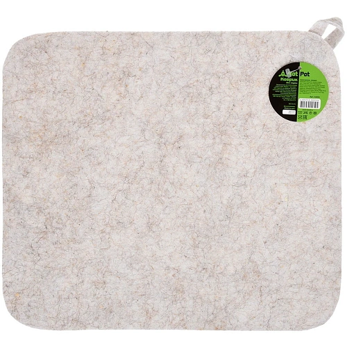 Коврик для сауны  "Hot Pot", цвет белый, 40*35см