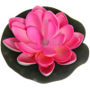 Растение водоплавающее "Кувшинка" d-10 см розовая, с подсветкой (теплый белый)