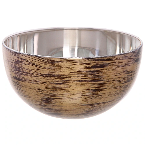 Салатник из нержавеющей стали 0,4л 12*6см цвет Антик