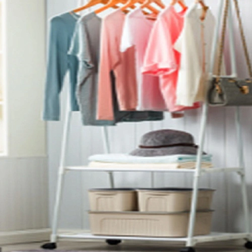 Вешалка гардеробная напольная с полкой ПЕРФЕКТХАУС цвет белый 5542160см_1