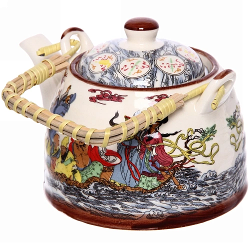 Чайник заварочный керамический 400мл с ситом Хан_9