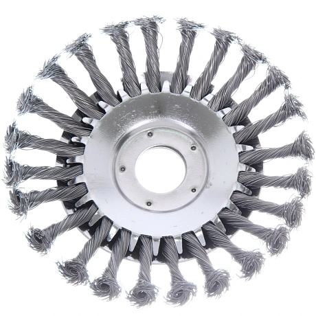 Щетка для триммера круглая из стальной проволоки диаметр 150мм, посадочное 25.4мм