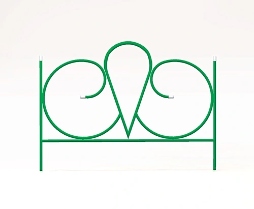 Заборчик садовый "Волна" 57*66*330см (5 деталей)