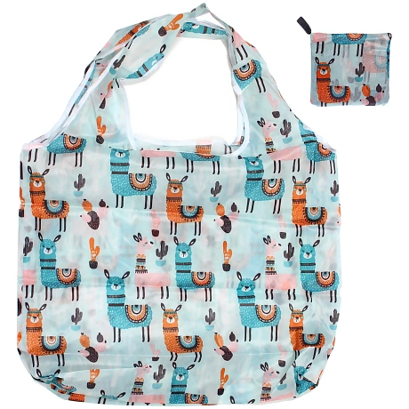 Сумка - шоппер "ИДЕЯДОМА", принт альпаки,65*46см/нагрузка до 10кг (инд. пакет истикер)