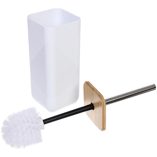 Ерш с высокой закрытой подставкой Торонто 39 см белый_3