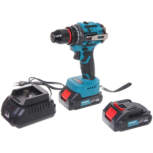 Дрель-шуруповерт аккумуляторная ударная Mengtai (18В, 2,0Ач Li-ion аккум 2шт, ЗУ) MGT-10_5