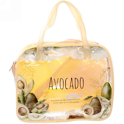 Набор банный дорожный 4шт Bon voyage - Avokado, (мочалка, футляр 2шт, расческа), микс 3 цвета, 20167 см_8