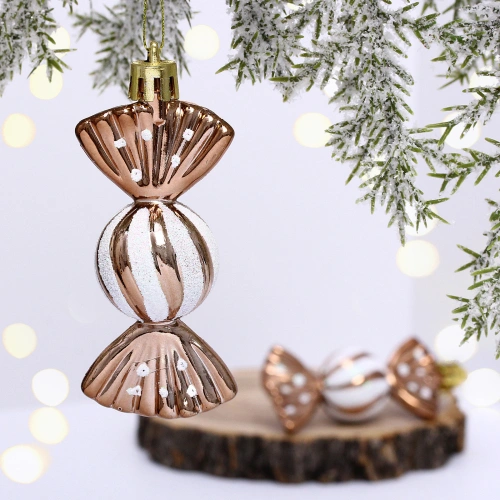 Ёлочные игрушки "Таинственное очарование" Конфетки 8 см (набор 2шт), шоколад