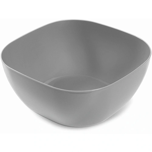 Салатник пластиковый 3л "Смарт" пыльно-серый С422ПСЕР