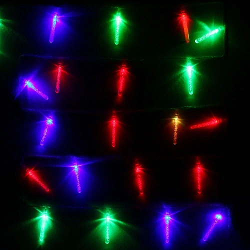 Гирлянда для дома 4,0 м 20 ламп LED с насадками ЛЬДИНКА, прозрачпров, авторежим,IP-20 RGRB (возможность соединения)_4