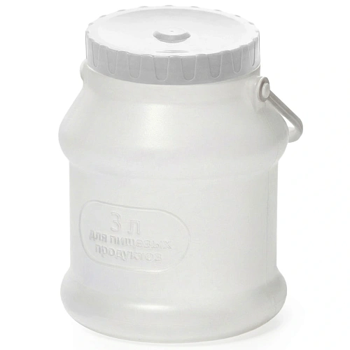 Бидон пластиковый "Просперо" 3л прозрачный С925П