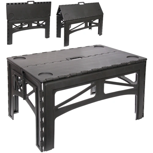 Стол кемпинговый складной PL-T508R, 74*49*38 см, до 100 кг, темно-серый