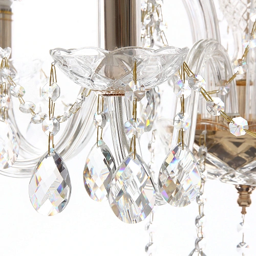 Люстра подвесная в стиле барокко Bottega 840Вт 25-S9014 со стеклянными основаниями_11